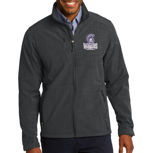Eddie Bauer® Shaded Crosshatch Soft Shell Jacket - Embroidered Logo Thumbnail