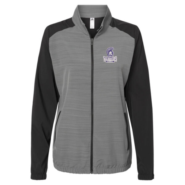 Adidas - Women's Heather Block Full-Zip Wind Jacket - Embroidered Logo Thumbnail